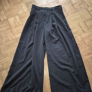 Maeve By ANTHROPOLOGIE Black Trousers Pants Wide Leg Size 12